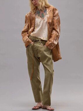 NWT R13 NWT R13 Crossover Jean 24/25/26 Moss Green
